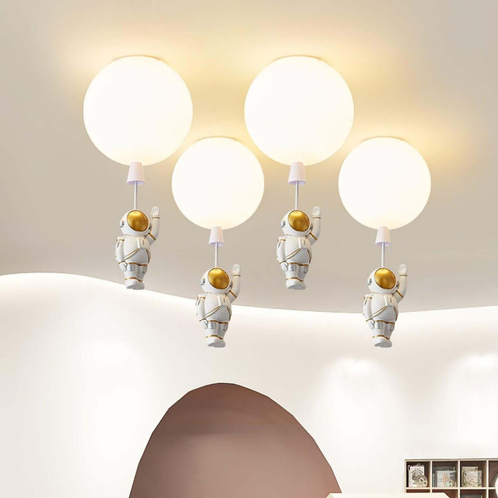 Moderne Måne Astronaut LED Loftslampe