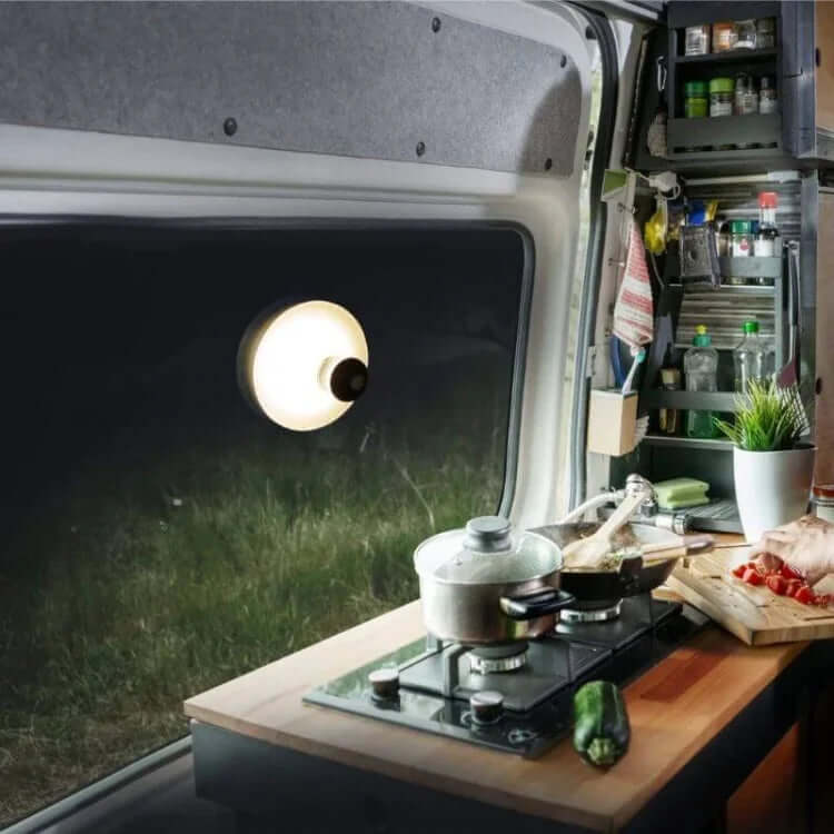 Genopladelig LED Sugekop Lampe