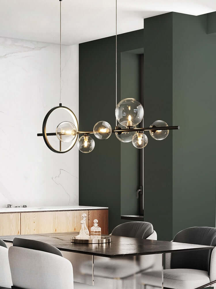 Elegant Glas Boble Lysekrone