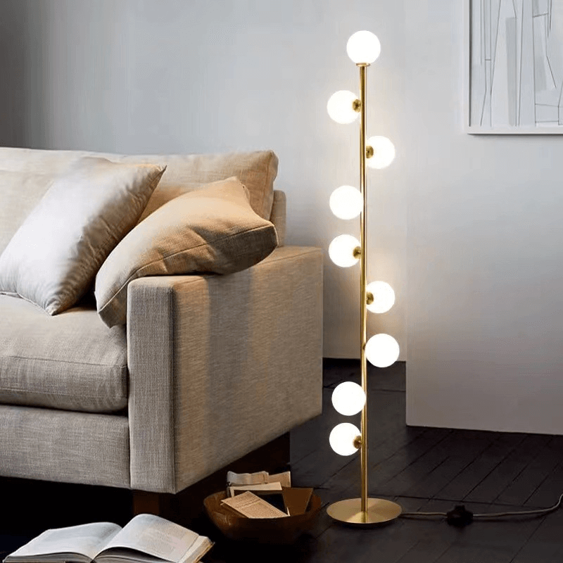 Elegant Nordisk Gulvlampe i Glas