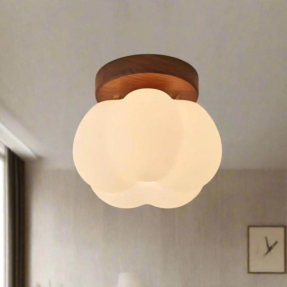 Græskarformet LED Loftlampe - 16cm