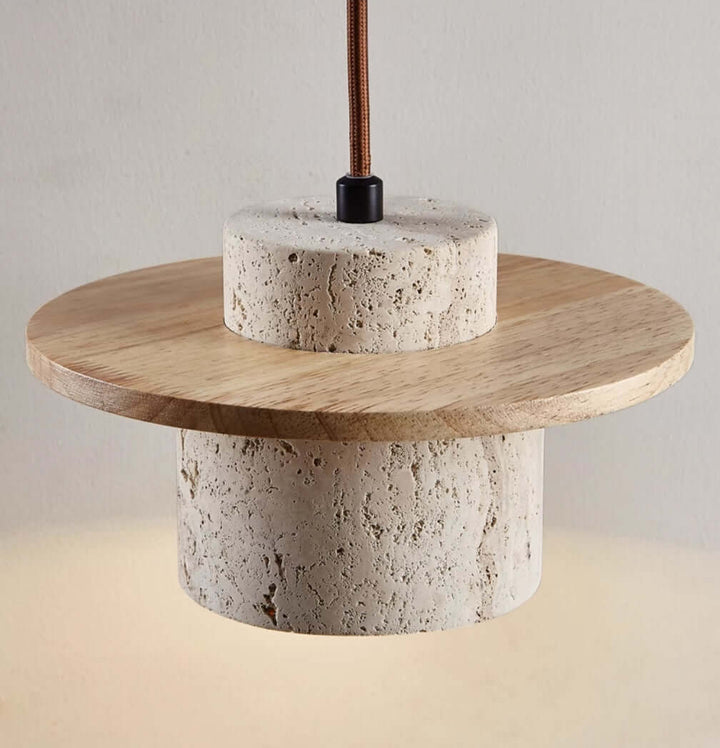 Elegant Travertin Pendellampe