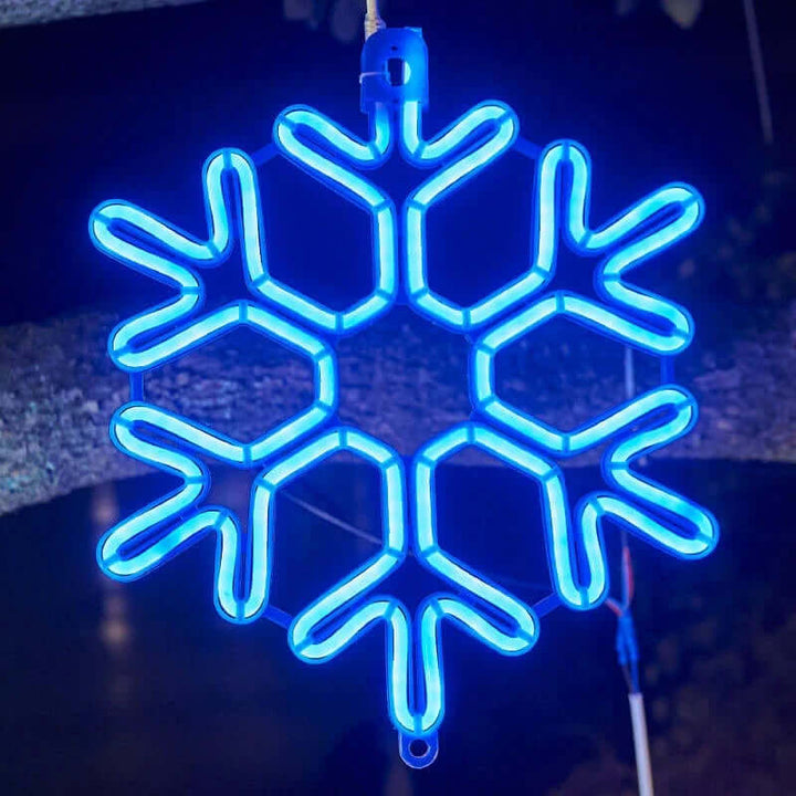 Vandtæt LED Snefnug Lys 38cm - Juleudsmykning