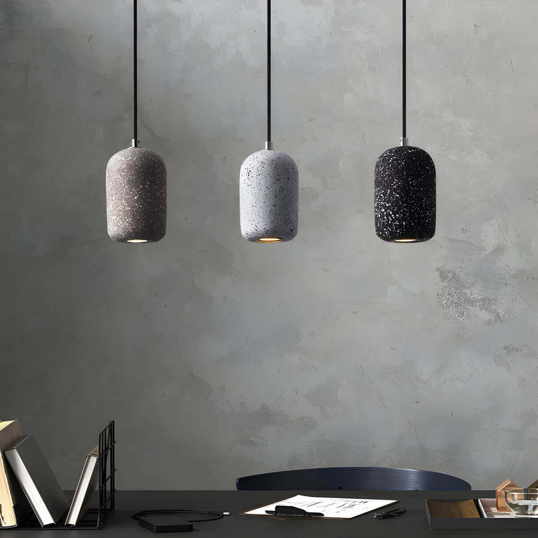 Moderne Cement Pendellampe - Dia 16cm