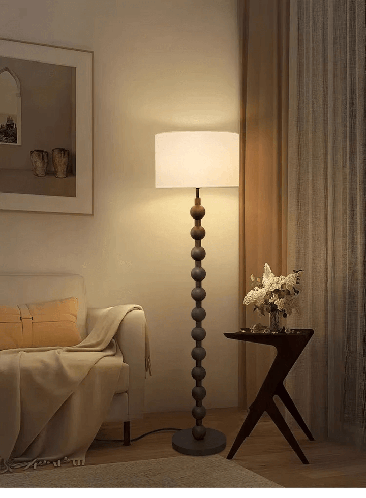 Elegant Gulvlampe i Træ - Japandi Stil