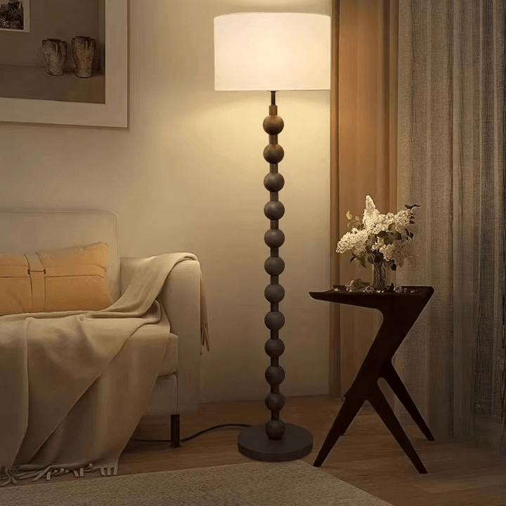 Elegant Gulvlampe i Træ - Japandi Stil