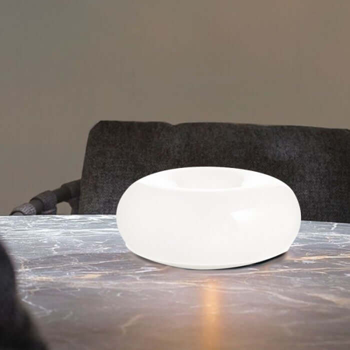 Donut Lampe - Glas & Metal Væglampe / Bordlampe