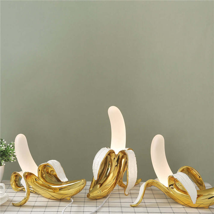 Art Deco Bordlampe i Bananform