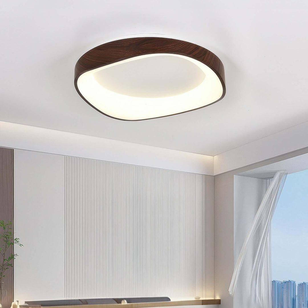 Moderne LED Loftslampe i Trædesign - 40/50/60cm