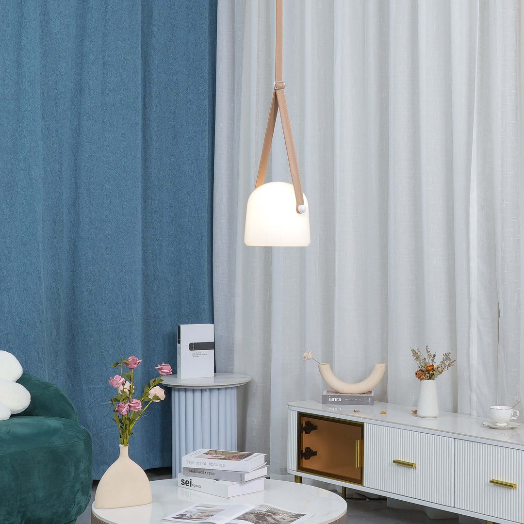 Elegant Pendellampe i Metal og Glas - 20cm