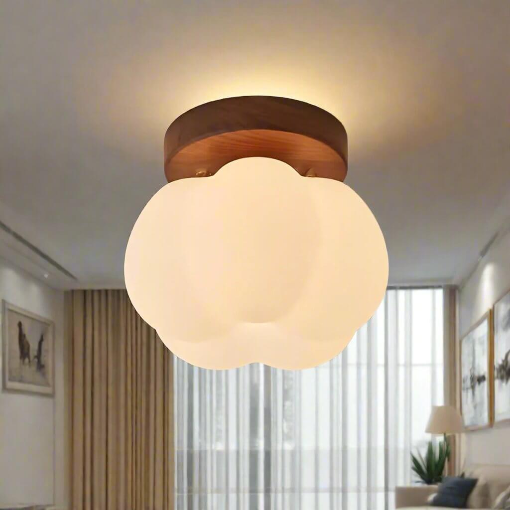 Græskarformet LED Loftlampe - 16cm