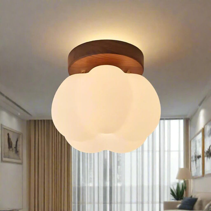 Græskarformet LED Loftlampe - 16cm