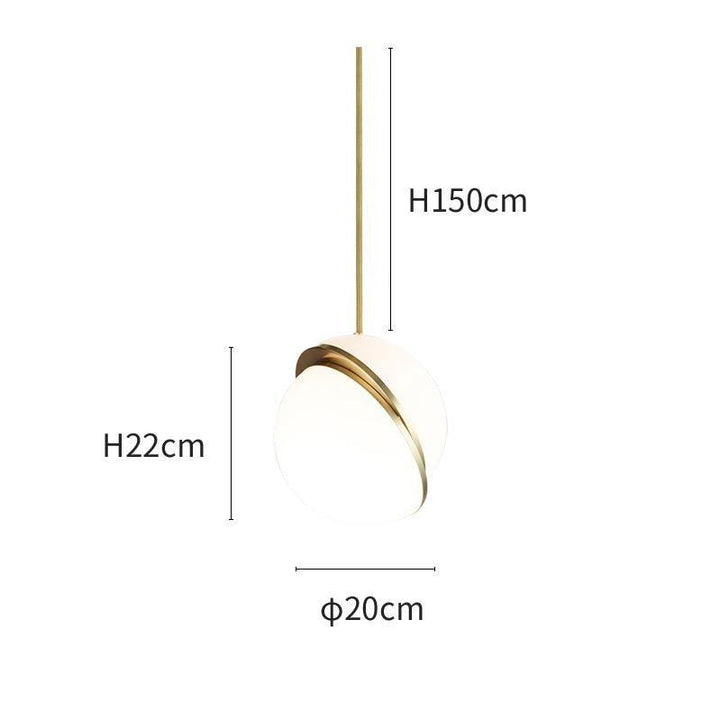 Elegant Halvmåne Pendellampe