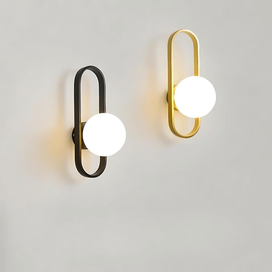Elegant LED Væglampe m/ Matteret Glas - 40cm