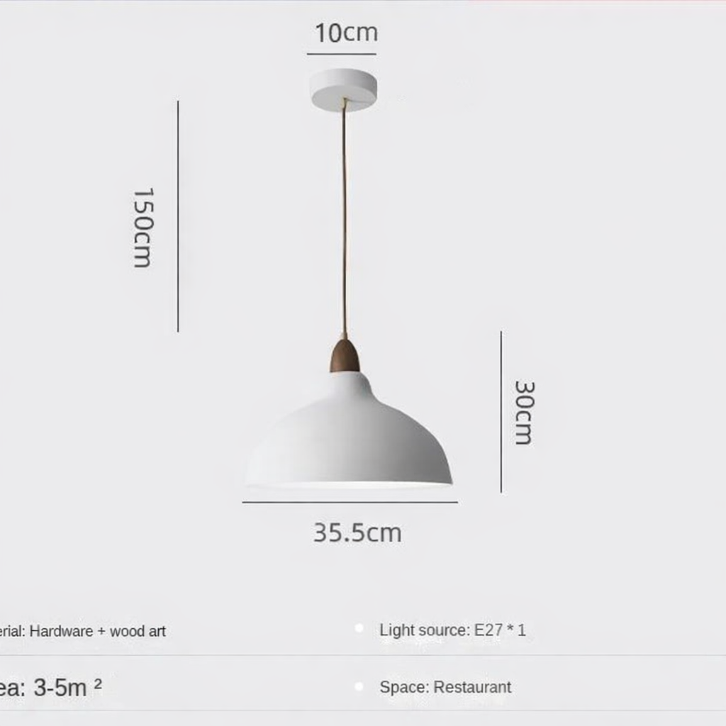 Skandinavisk Køkken Hængelampe - D35CM