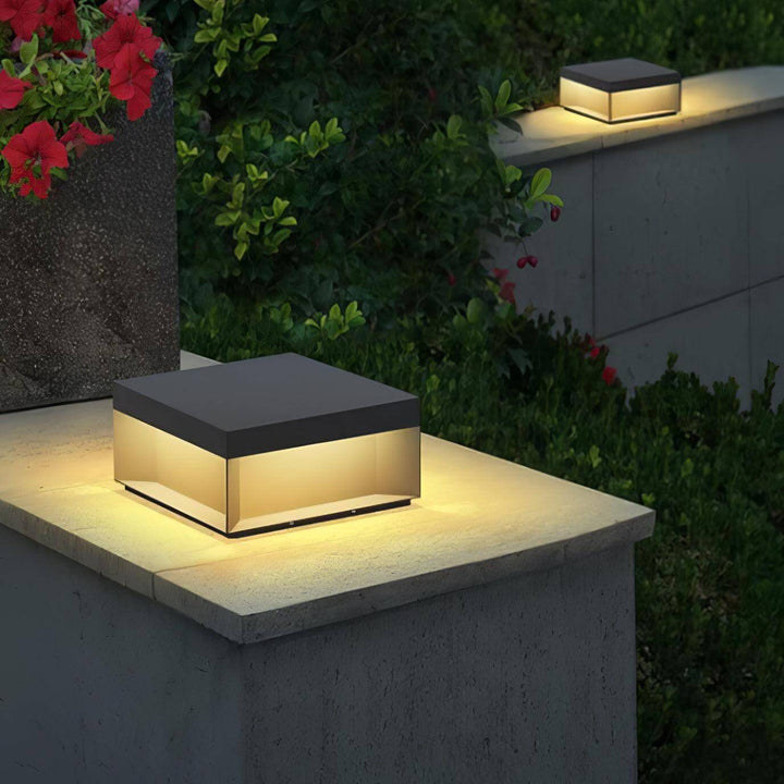 Udendørs LED Stolpelampe med Solenergi