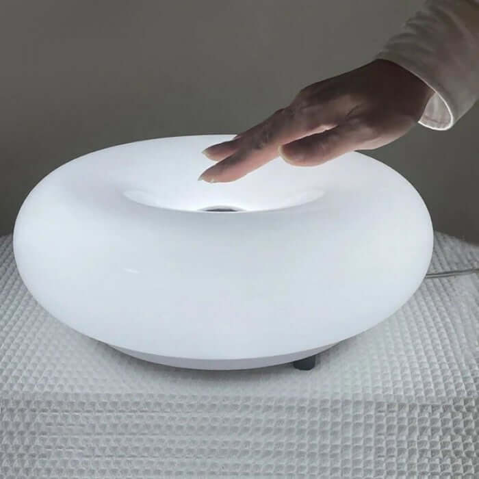Donut Lampe - Glas & Metal Væglampe / Bordlampe