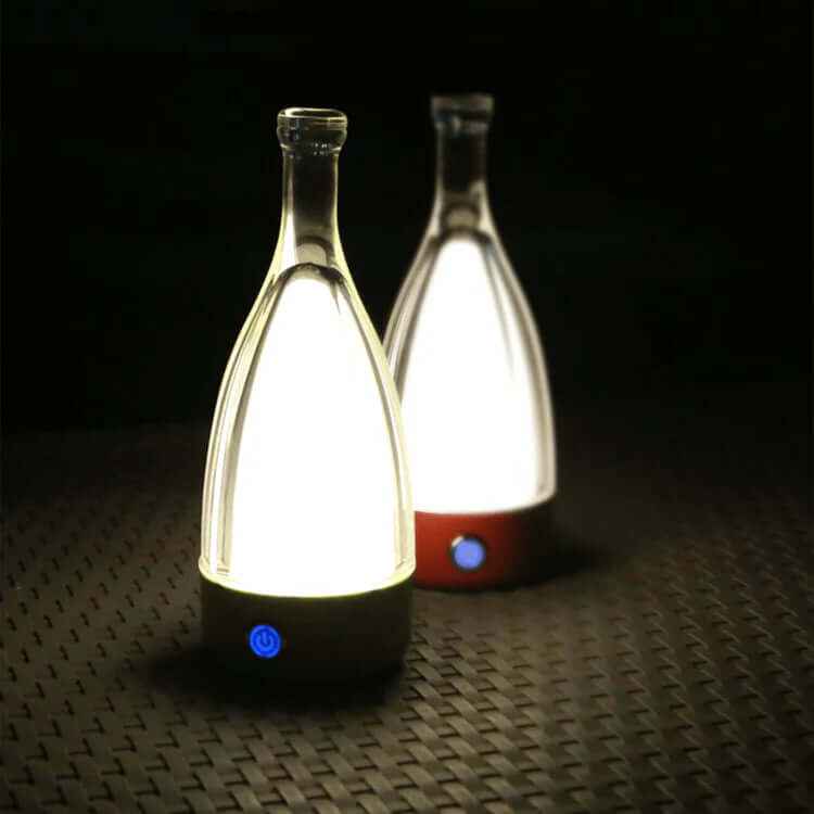Genopladelig LED Vinflaske Natlampe