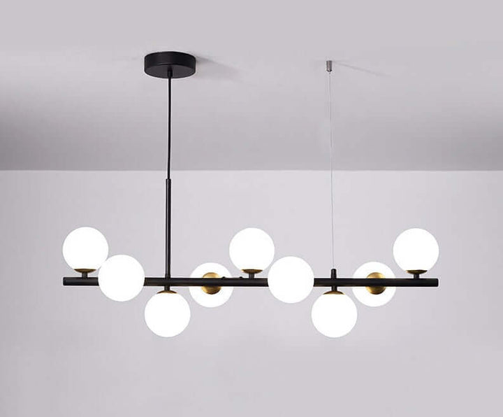 Elegant Pendellampe i Glas og Metal - 83x24cm