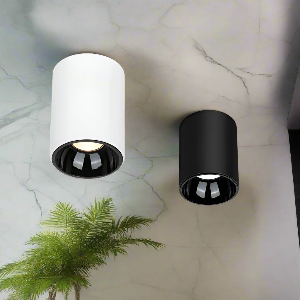 Runde LED Loftlamper i Aluminium