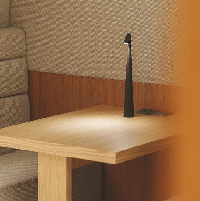 Bærbar LED Bordlampe i Aluminium - 35/45cm