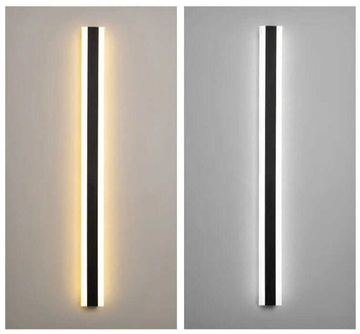 LED Væglampe i Stribet Design