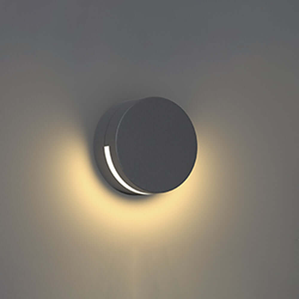 Vandtæt Udendørs Væglampe IP65 Rundt Glas Design