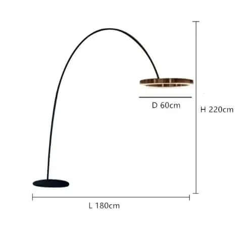Elegant LED Gulvlampe - Skandinavisk Design