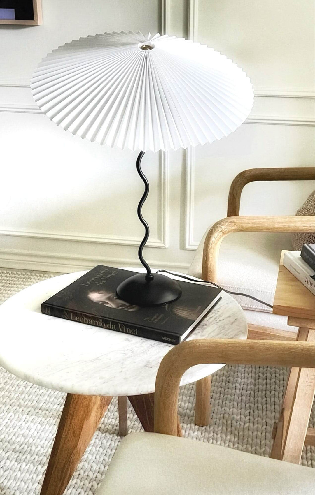 Designer Bordlampe i Metal - 43cm