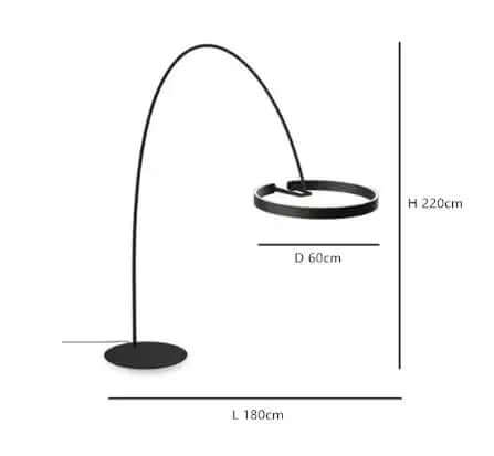 Elegant LED Gulvlampe - Skandinavisk Design