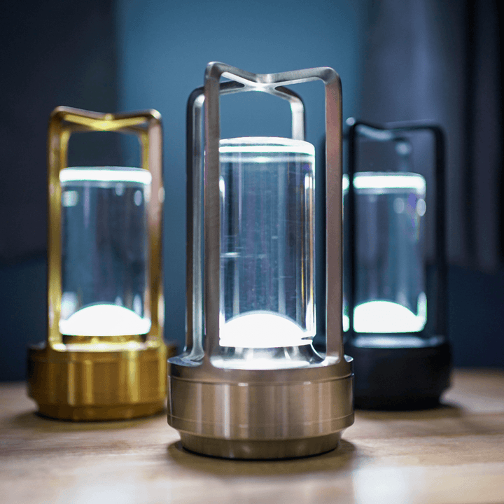 Krystal LED Lanterne Lampe -  Bordlampe