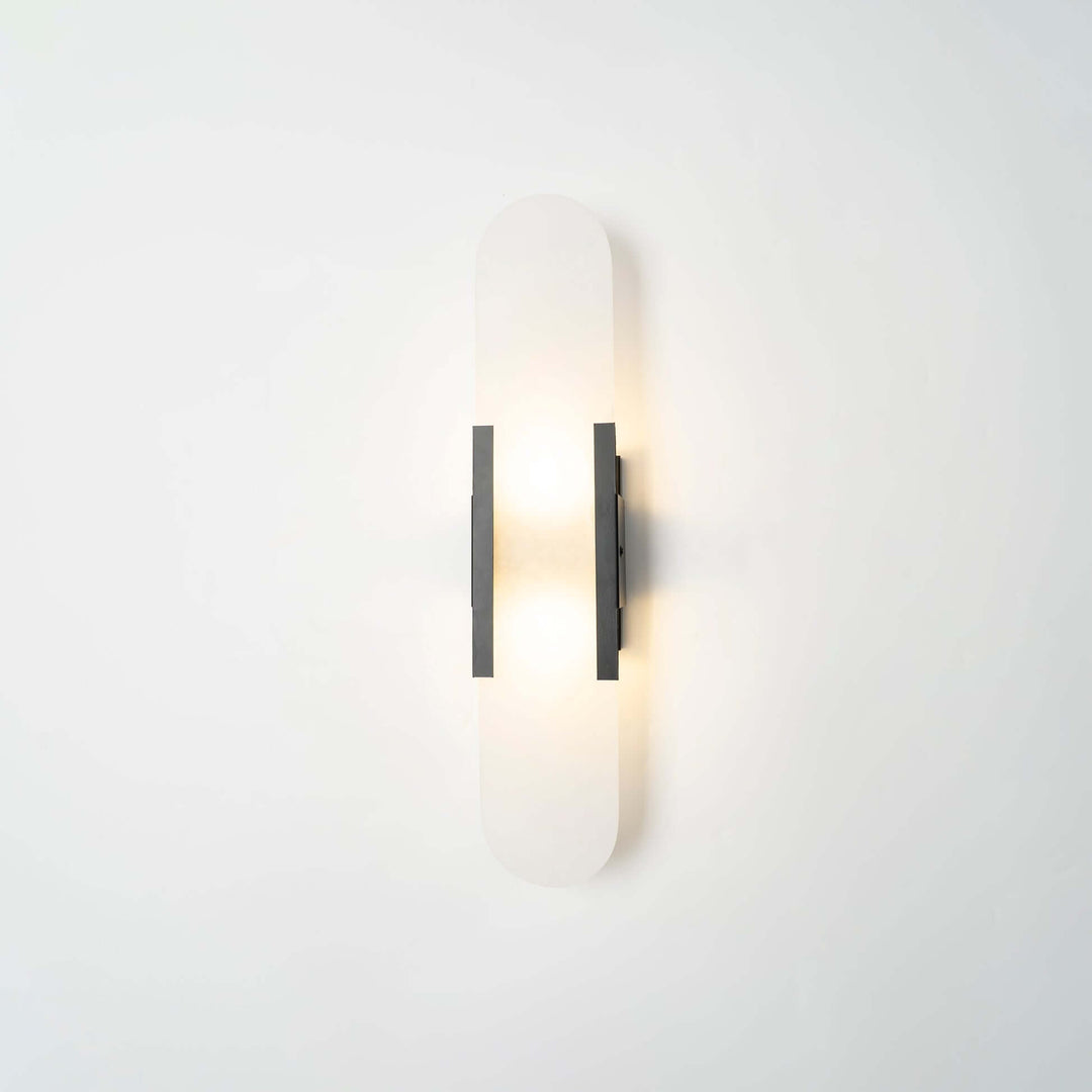 Alabast Væglampe, Aflang Design