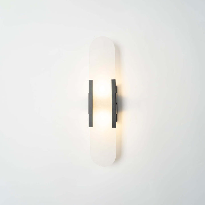Alabast Væglampe, Aflang Design
