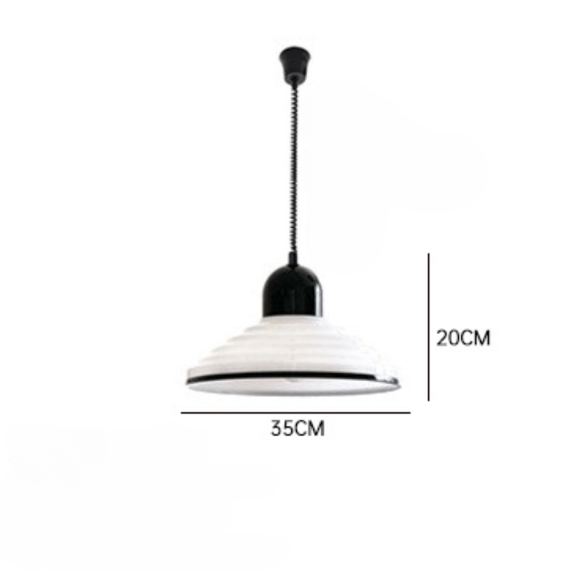 Cremefarvet Glas Pendellampe - Elegant Design