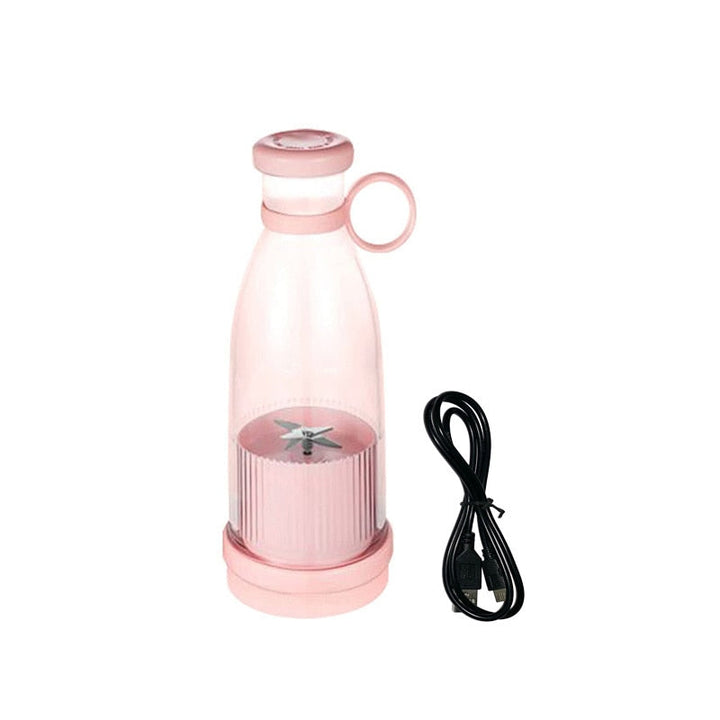 Bærbar smoothie blender, 380ml, til friske drikke på farten. Ideel rejse blender og personlig juice mixer.