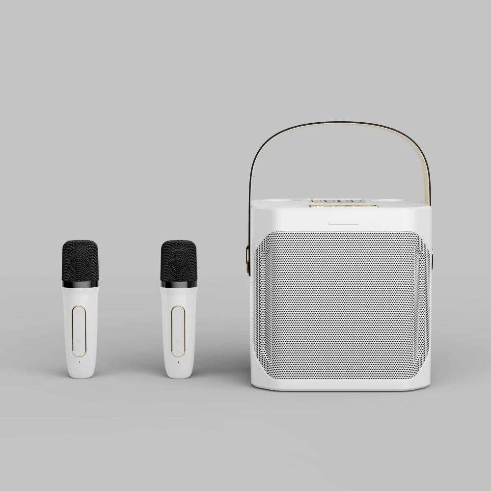 Karaoke højttaler med imponerende 360° stereo lyd og Bluetooth til trådløs musikstreaming.