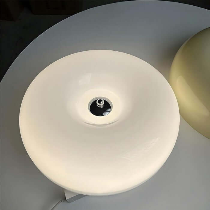 Donut Lampe - Glas & Metal Væglampe / Bordlampe