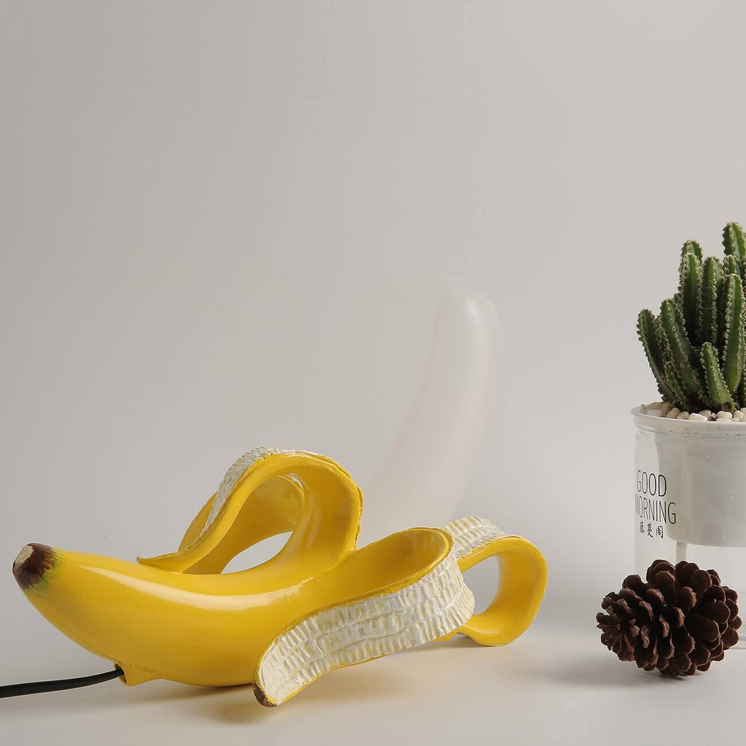 Art Deco Bordlampe i Bananform