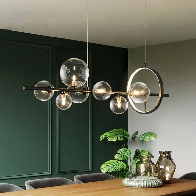 Elegant Glas Boble Lysekrone
