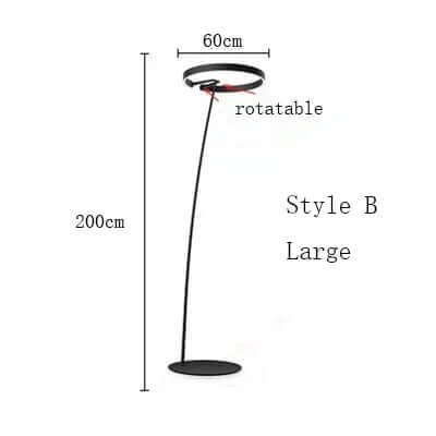 Elegant LED Gulvlampe - Skandinavisk Design
