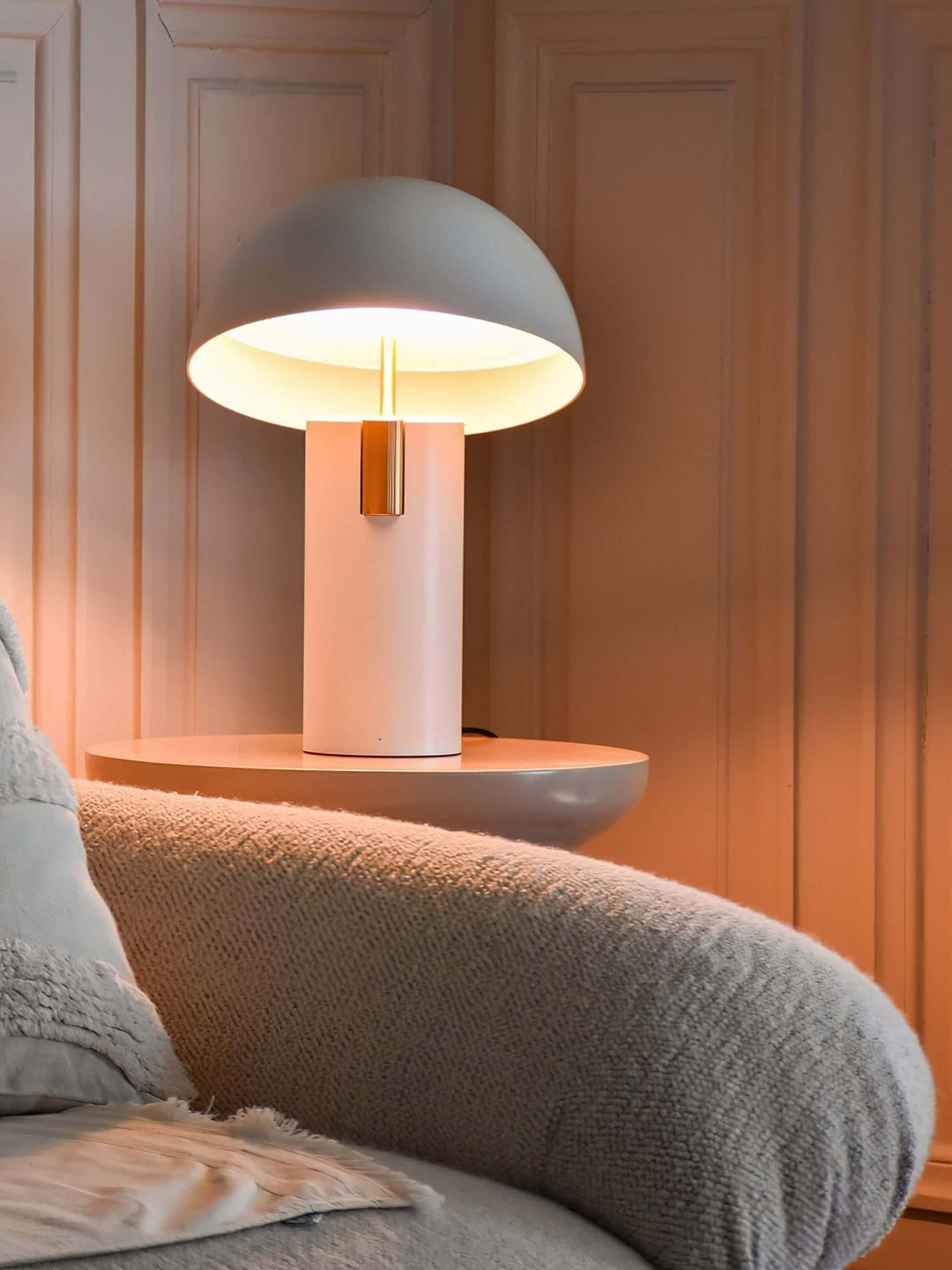 Designer Bordlampe i Metal og Glas - 30cm