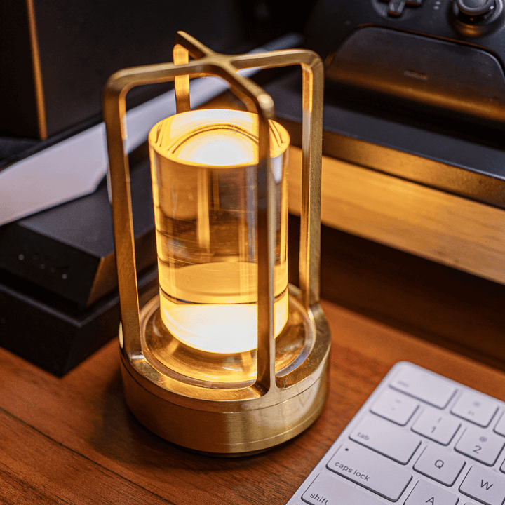 Krystal LED Lanterne Lampe -  Bordlampe