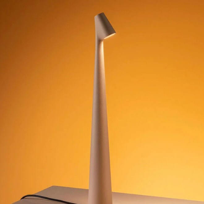Bærbar LED Bordlampe i Aluminium - 35/45cm