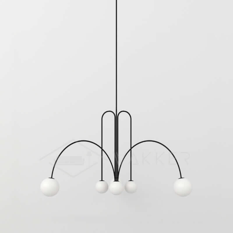 Elegant Pendel Lampe i Glas & Metal - 75/100cm