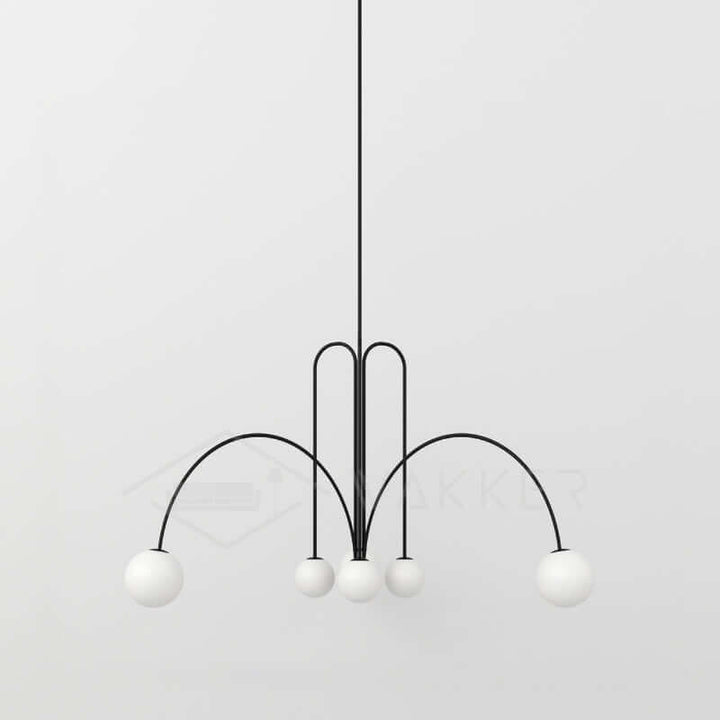Elegant Pendel Lampe i Glas & Metal - 75/100cm
