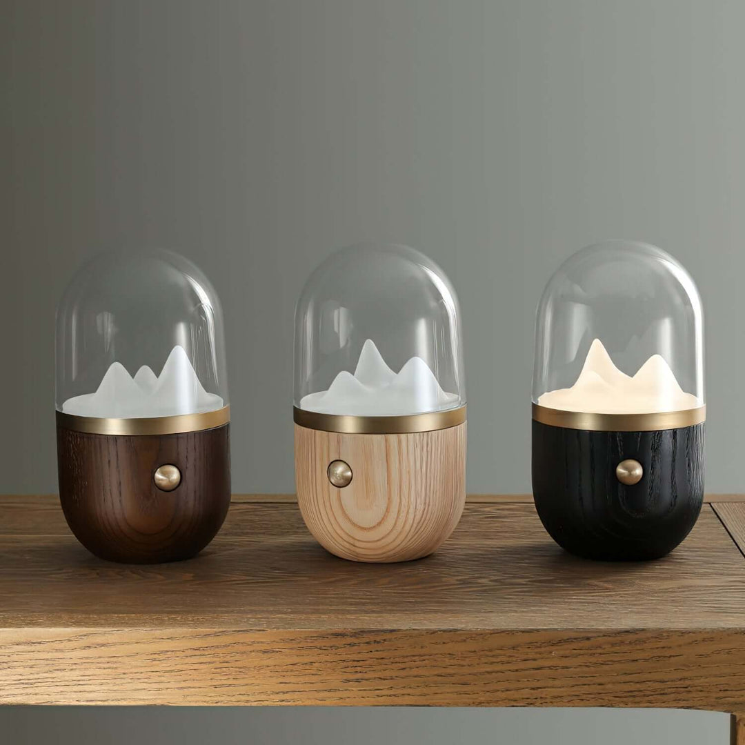 Stemningsfuld Bjergtop Natlampe