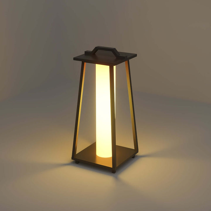 Bærbar Udendørs LED Lampe i Rustfrit Stål