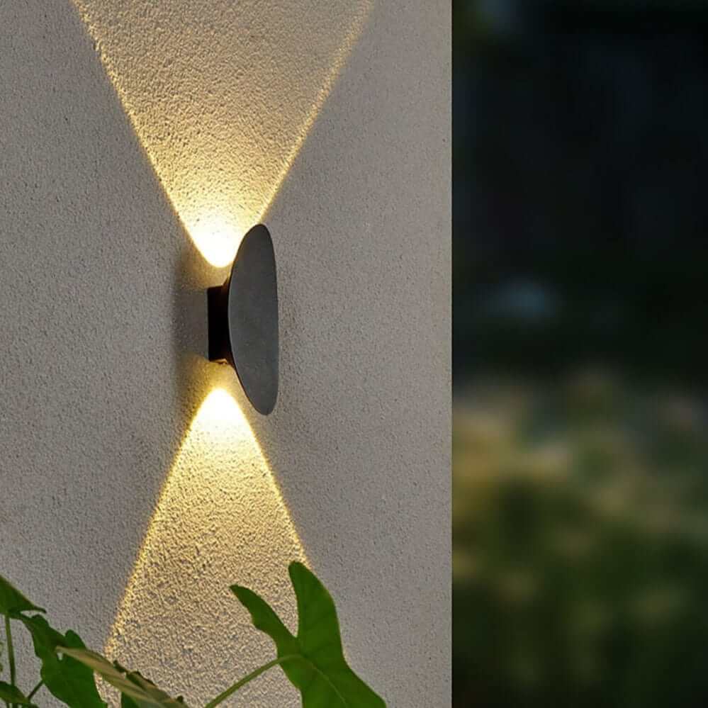 Udendørs LED Væglampe - Oval/Rektangel - 6W Varm Hvid