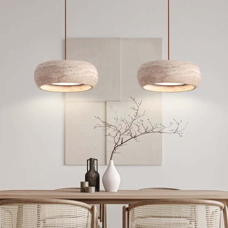 LED Pendellampe i Sten, 20cm
