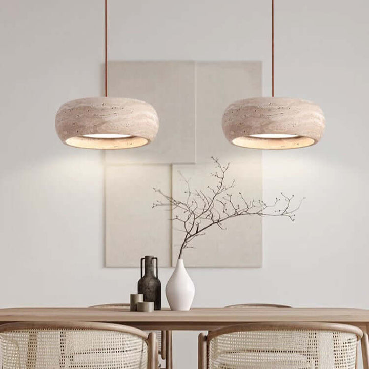 LED Pendellampe i Sten, 20cm